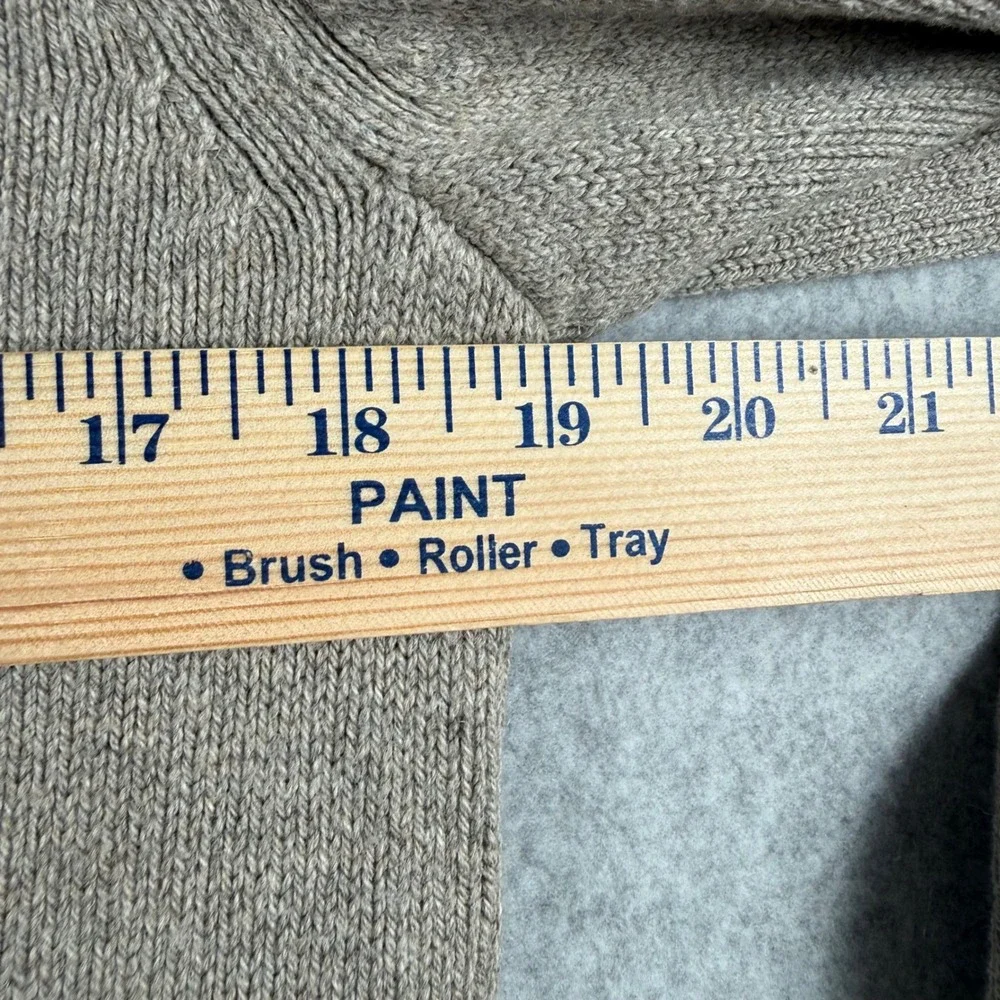 Banana Republic Zip Cardigan Small Tan Military Utility Gorpcore Minimalist